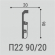 Плинтус Bello Deco П22 90-20 с монтажной планкой Плинтус Bello Deco П22 90-20 с монтажной планкой