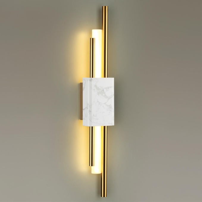 Настенный светильник IP20 LED 10W 655Лм 3000K MARMI MIDCENT ODL23 175 ODEON LIGHT 4359/10WL, фото на цветном фоне 1