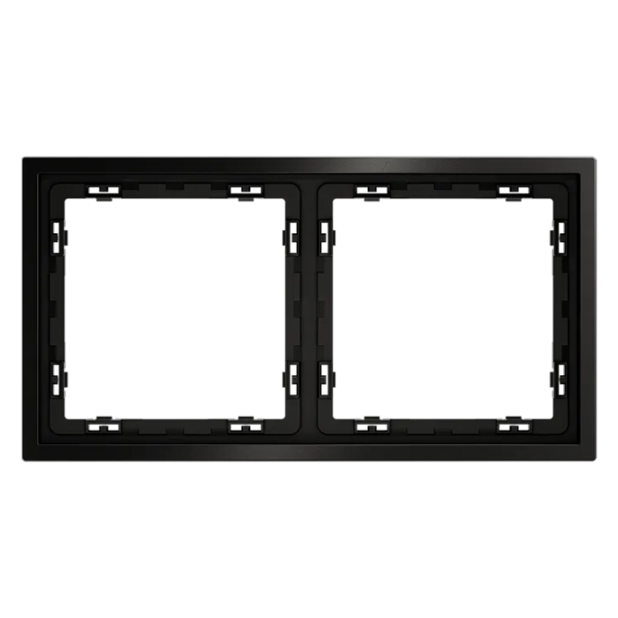 Рамка металлическая на 2 поста, S70 Metal (антрацит), Voltum, VLSM120212