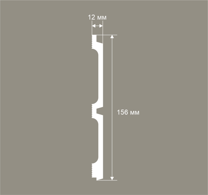Стеновая панель Cosca Decor RP015, 156х12x2800 мм, Экополимер Стеновая панель Cosca Decor RP015, 156х12x2800 мм, Экополимер