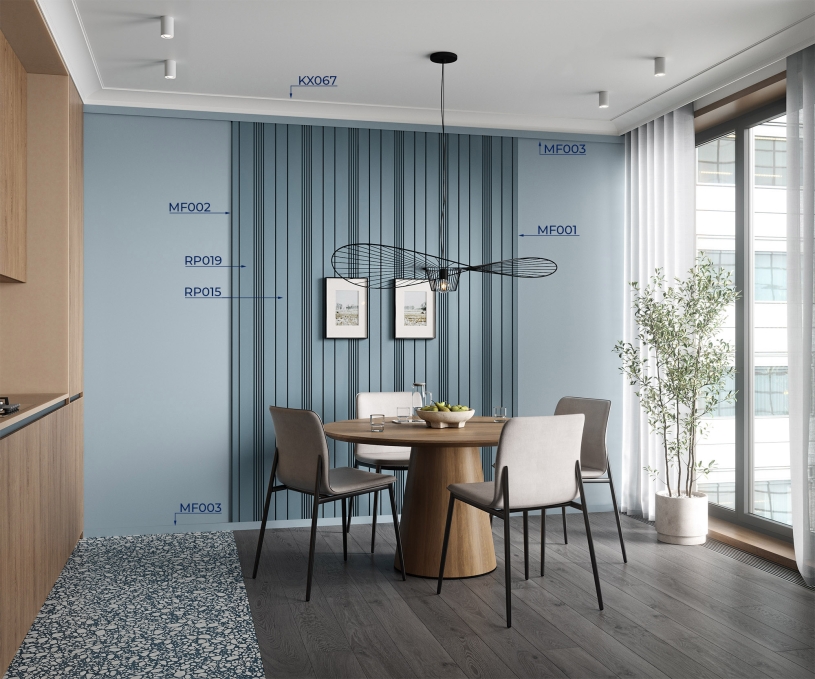 Стеновая панель Cosca Decor RP015, 156х12x2800 мм, Экополимер Стеновая панель Cosca Decor RP015, 156х12x2800 мм, Экополимер