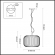 Подвес E27 60W ROOFI PENDANT ODL21 411 ODEON LIGHT 4754/1, схема товара Подвес E27 60W ROOFI PENDANT ODL21 411 ODEON LIGHT 4754/1, схема товара
