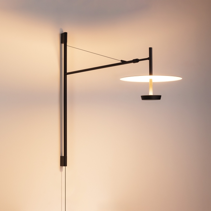 Светильник SP-CAMPANA-WALL-L1450-9W Warm3000 (BK, 130 deg, 230V, TELESCOPIC), Arlight, 059596, изображение 3 Светильник SP-CAMPANA-WALL-L1450-9W Warm3000 (BK, 130 deg, 230V, TELESCOPIC), Arlight, 059596, изображение 3