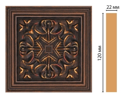 Вставка цветная Decomaster D208-966, 120x120x22 мм