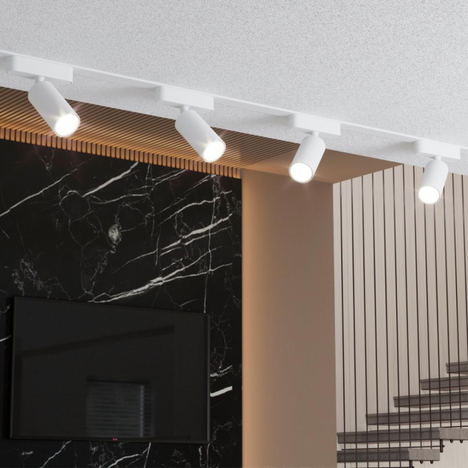 Трековый светильник для низков. шинопровода IP20 LED 4000K 12W 48V 1080Лм SMAL SHINO NT23 191 NOVOTECH 359089, фото в интерьере 1