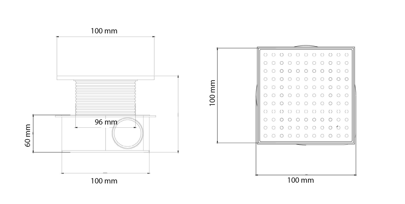 Душевой лоток Boheme Smart Design 10x10 984-10-CR хром Душевой лоток Boheme Smart Design 10x10 984-10-CR хром