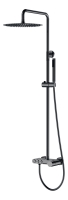 Душевая стойка со смесителем Boheme Stick 128-SGM глянцевый графит