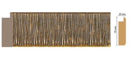 Молдинг Decomaster 108-17, 70x10x2400 мм