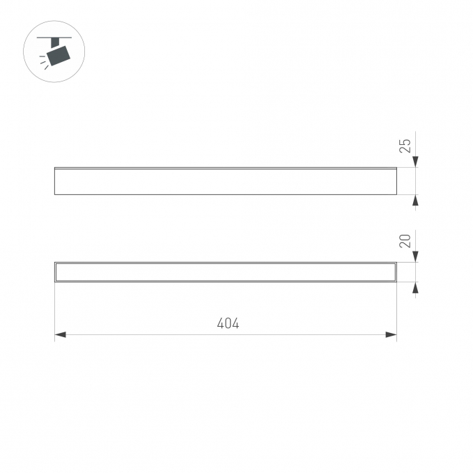Светильник MAG-FLAT-25-L400-12W Warm3000 (WH, 100 deg, 24V), Arlight, 050057, изображение 5 Светильник MAG-FLAT-25-L400-12W Warm3000 (WH, 100 deg, 24V), Arlight, 050057, изображение 5