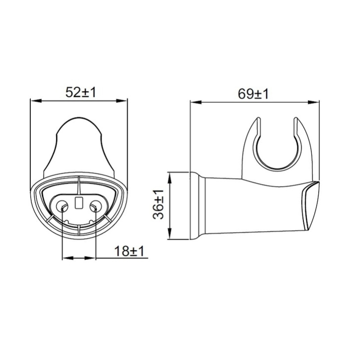 Держатель для лейки Iddis Optima Home 030CP00I53 Держатель для лейки Iddis Optima Home 030CP00I53