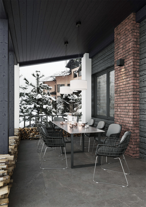 Керамогранит Staro Antislip Limestone Nero 60x120