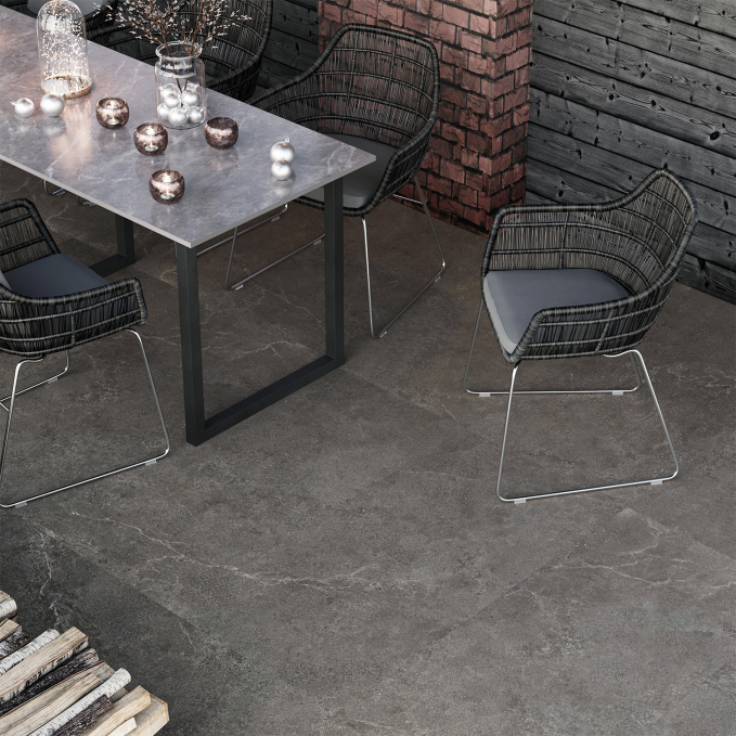 Керамогранит Staro Antislip Limestone Nero 60x120