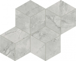 Мозаика Atlas Concorde Italy Marvel X Grey Cloud Mosaico Esagono Silk 30x35, AF8O