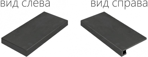 Ступень Italon Surface Steel Scalino Angolare Sinistro 33x60, 620070000682 Ступень Italon Surface Steel Scalino Angolare Sinistro 33x60, 620070000682