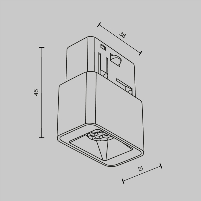 Трековый светильник Точки / Points rot Exility 4000K 6Вт 36°, TR033-2-6W4K-B, изображение 7 Трековый светильник Точки / Points rot Exility 4000K 6Вт 36°, TR033-2-6W4K-B, изображение 7