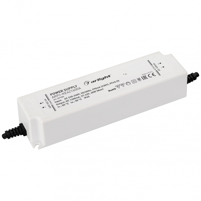 Блок питания ARPJ-KE421400A (60W, 1400mA, PFC), Arlight, 021904, изображение 1 Блок питания ARPJ-KE421400A (60W, 1400mA, PFC), Arlight, 021904, изображение 1