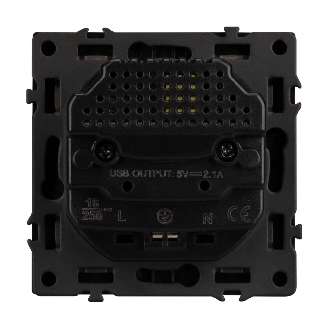 Механизм розетки с USB зарядкой SCT-NOBE-MUAA-SFPL-GR (230V, 16A), Arlight, 054291, изображение 3 Механизм розетки с USB зарядкой SCT-NOBE-MUAA-SFPL-GR (230V, 16A), Arlight, 054291, изображение 3