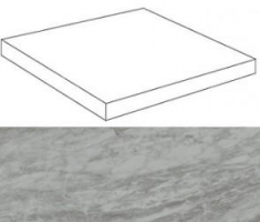 Ступень Atlas Concorde Marvel Stone Bardiglio Grey Scalino Ang. Dx 33x33, ATEG Ступень Atlas Concorde Marvel Stone Bardiglio Grey Scalino Ang. Dx 33x33, ATEG