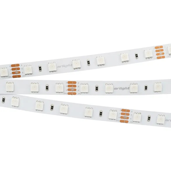 Светодиодная лента RT 2-5000 24V RGB 2x (5060, 300 LED, LUX), Arlight, 010367(B), изображение 1 Светодиодная лента RT 2-5000 24V RGB 2x (5060, 300 LED, LUX), Arlight, 010367(B), изображение 1
