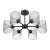 Люстра потолочная Е27 6*60W 220V TIDINA COUNTY LN26 310 LUMION 8238/6C