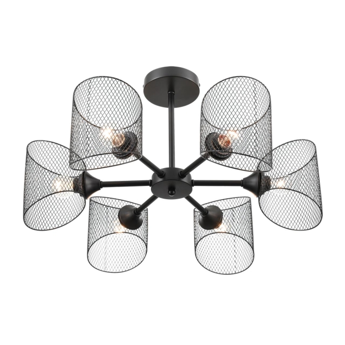 Люстра потолочная Е27 6*60W 220V TIDINA COUNTY LN26 310 LUMION 8238/6C, фото на цветном фоне 2 Люстра потолочная Е27 6*60W 220V TIDINA COUNTY LN26 310 LUMION 8238/6C, фото на цветном фоне 2