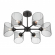 Люстра потолочная Е27 6*60W 220V TIDINA COUNTY LN26 310 LUMION 8238/6C, фото на цветном фоне 2 Люстра потолочная Е27 6*60W 220V TIDINA COUNTY LN26 310 LUMION 8238/6C, фото на цветном фоне 2