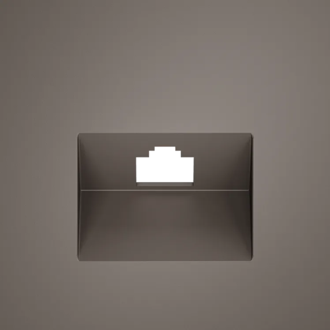 Накладка для розетки компьютерной RJ45 кат.6 и розетки телефонной RJ11 кат.3, S70 (капучино), Voltum, VLS001314