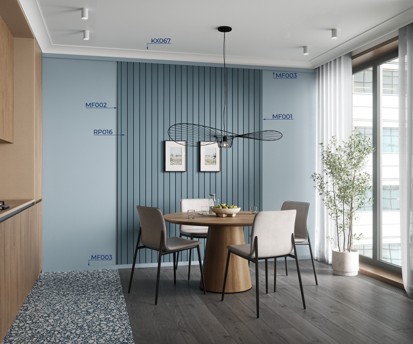 Стеновая панель Cosca Decor RP016, 156х12x2800 мм, Экополимер Стеновая панель Cosca Decor RP016, 156х12x2800 мм, Экополимер