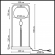 Настольная лампа E14 1*40W FIOLENT MODERN ODL_EX26 089 ODEON LIGHT 5432/1T, схема товара Настольная лампа E14 1*40W FIOLENT MODERN ODL_EX26 089 ODEON LIGHT 5432/1T, схема товара