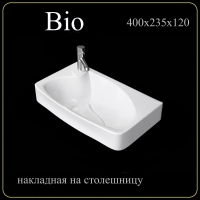 Мебельная раковина Madera Bio 4627173210409 40 см белая глянцевая Мебельная раковина Madera Bio 4627173210409 40 см белая глянцевая