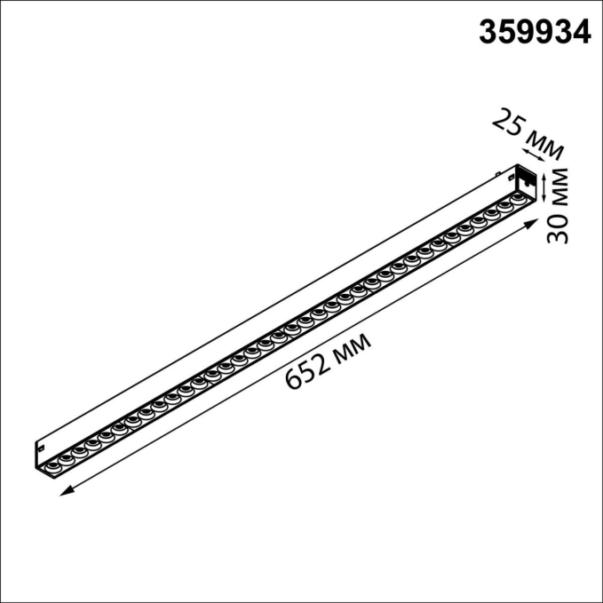 Трековый светильник с переключ. цв. темпер. IP20 LED 3000К/4000К/6000К 30W 90-240V VECTOR PORT NT25 208 NOVOTECH 359934, схема товара Трековый светильник с переключ. цв. темпер. IP20 LED 3000К/4000К/6000К 30W 90-240V VECTOR PORT NT25 208 NOVOTECH 359934, схема товара