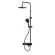 Душевая система AM.PM X-Joy F0785A722 стойка с тропическим душем, смесителем, изливом, черная матовая Душевая система AM.PM X-Joy F0785A722 стойка с тропическим душем, смесителем, изливом, черная матовая