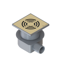 Душевой лоток Boheme Smart Design 10x10 984-10-G золото Душевой лоток Boheme Smart Design 10x10 984-10-G золото