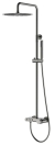 Душевая стойка со смесителем Boheme Stick 128-SGM.2 глянцевая графит