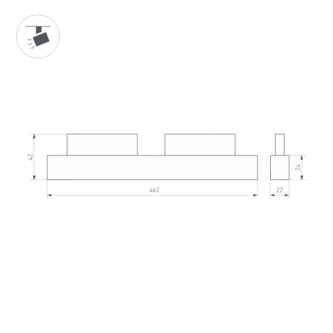 Светильник MAG-FLEX-LASER-L465-16W Day4000 (BK, 24 deg, 48V), Arlight, 047209, изображение 3