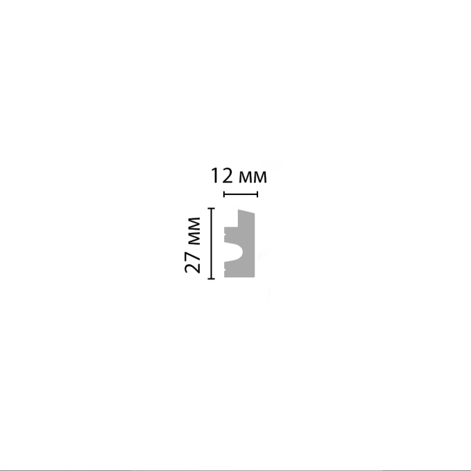 Молдинг Decomaster D316-2-77 ДМ, 27x12x2900 мм Молдинг Decomaster D316-2-77 ДМ, 27x12x2900 мм