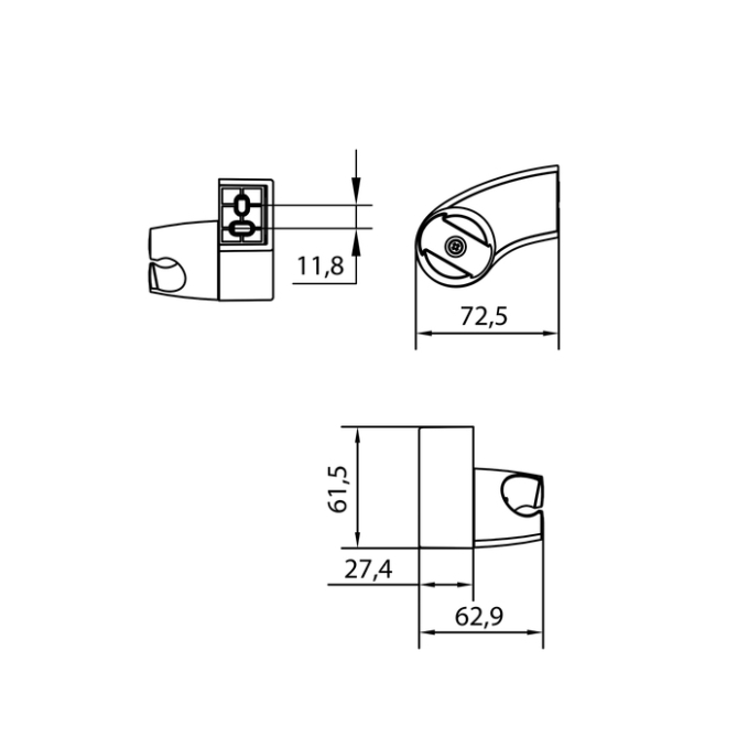 Держатель для лейки Iddis Optima Home 040CP00I53