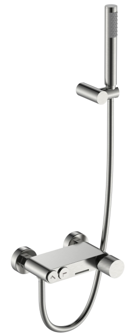 Смеситель для ванны с душем Boheme Stick 123-NB.2 никель