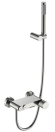 Смеситель для ванны с душем Boheme Stick 123-NB.2 никель