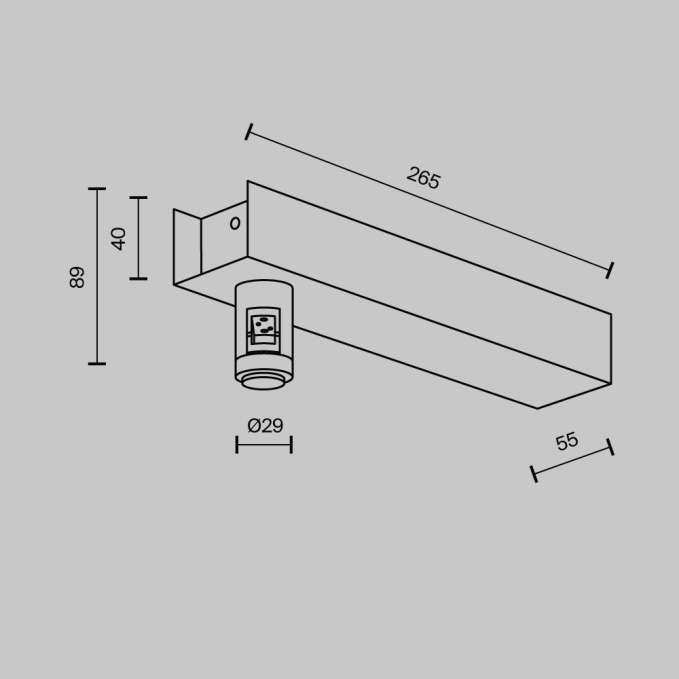 Основание настенное Wall для блока питания с вводом питания Flarity черный, TRA155CW-BB-B, изображение 4 Основание настенное Wall для блока питания с вводом питания Flarity черный, TRA155CW-BB-B, изображение 4