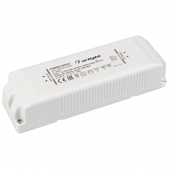 Блок питания ARJ-KE421400A (60W, 1400mA, PFC), Arlight, 024900, изображение 1 Блок питания ARJ-KE421400A (60W, 1400mA, PFC), Arlight, 024900, изображение 1