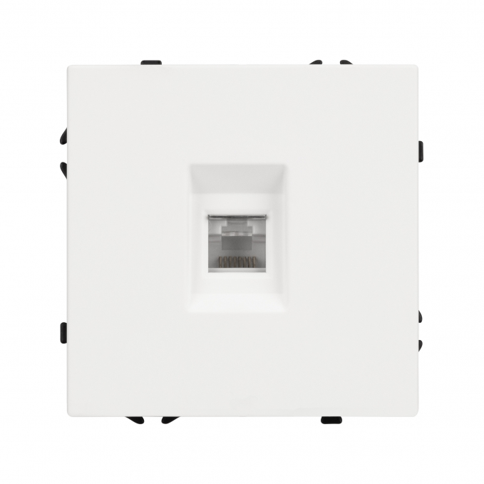 Механизм телефонной розетки SCT-NOBE-MTL1-SFPL-WH (RJ-11, 4C), Arlight, 054300, изображение 2