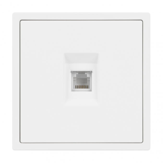 Механизм телефонной розетки SCT-NOBE-MTL1-SFPL-WH (RJ-11, 4C), Arlight, 054300, изображение 4