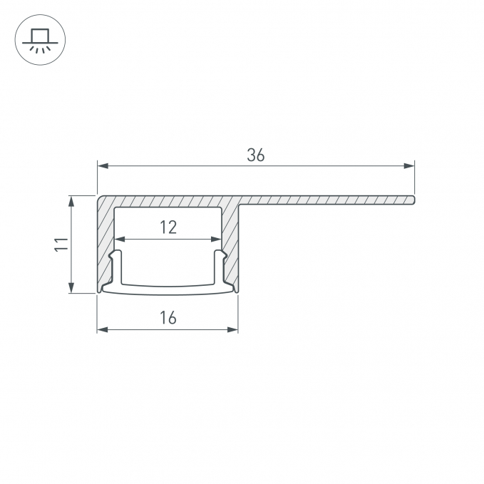 Профиль ARH-DECORE-S12-LINE-EDGE-2000 ANOD, Arlight, 023894, изображение 4 Профиль ARH-DECORE-S12-LINE-EDGE-2000 ANOD, Arlight, 023894, изображение 4