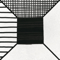 Керамогранит Equipe Caprice Deco Block B&W 20x20, 22122