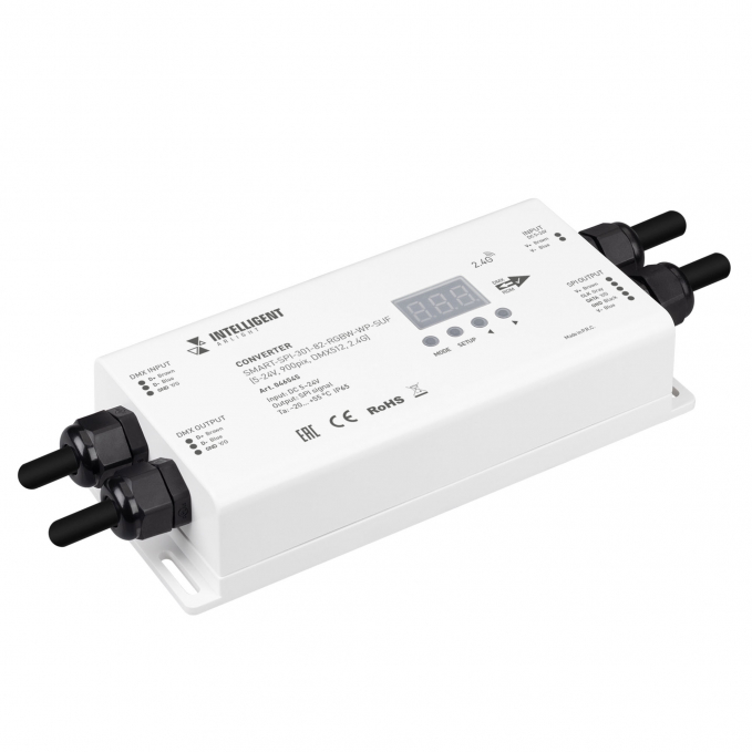 INTELLIGENT ARLIGHT Конвертер SMART-SPI-301-82-RGBW-WP-SUF (5-24V, 900pix, DMX512, 2.4G), Arlight, 046545, изображение 1