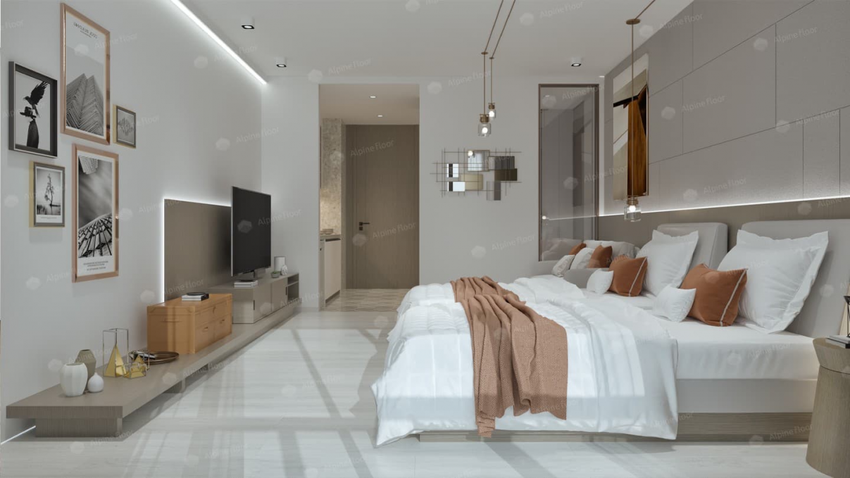 Каменный ламинат SPC Alpine Floor Intense Белый Лес, ECO 9-9 MC Каменный ламинат SPC Alpine Floor Intense Белый Лес, ECO 9-9 MC