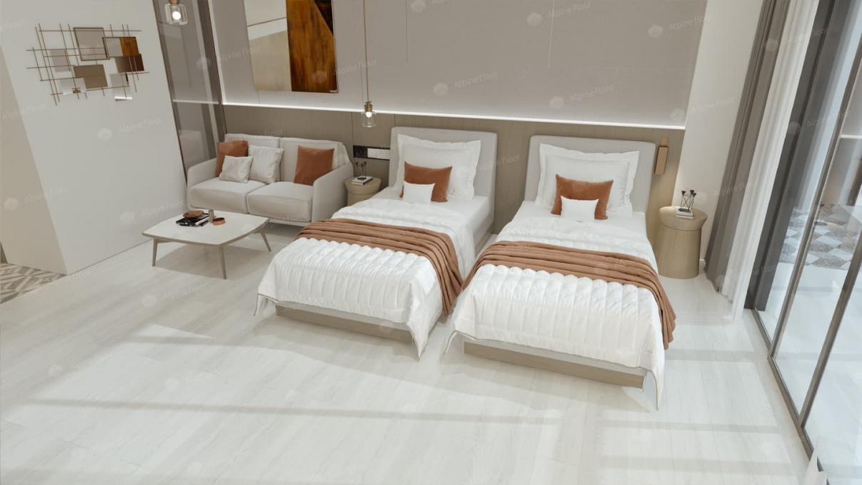 Каменный ламинат SPC Alpine Floor Intense Белый Лес, ECO 9-9 MC Каменный ламинат SPC Alpine Floor Intense Белый Лес, ECO 9-9 MC