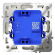 Выключатель встраиваемый VOLTUM S70 одноклавишный 10А, (шелк), Voltum, VLS010104