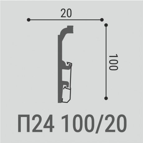 Плинтус Bello Deco П24 100-20 Плинтус Bello Deco П24 100-20